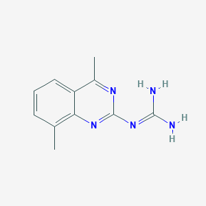 molecular formula C11H13N5 B2937483 N-(4,8-dimethylquinazolin-2-yl)guanidine CAS No. 5361-23-9