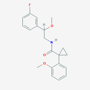 molecular formula C20H22FNO3 B2937488 N-(2-(3-fluorophenyl)-2-methoxyethyl)-1-(2-methoxyphenyl)cyclopropanecarboxamide CAS No. 1705239-48-0