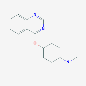 N,N-dimethyl-4-(quinazolin-4-yloxy)cyclohexan-1-amine