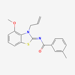 (Z)-N-(3-allyl-4-methoxybenzo[d]thiazol-2(3H)-ylidene)-3-methylbenzamide