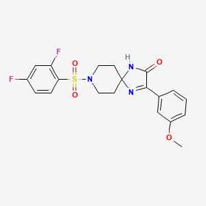 8-((2,4-Difluorophenyl)sulfonyl)-3-(3-methoxyphenyl)-1,4,8-triazaspiro[4.5]dec-3-en-2-one