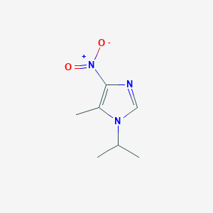 molecular formula C7H11N3O2 B2937505 1-isopropyl-5-methyl-4-nitro-1H-imidazole CAS No. 1855938-08-7