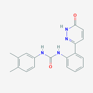 1-(3,4-Dimethylphenyl)-3-(2-(6-oxo-1,6-dihydropyridazin-3-yl)phenyl)urea