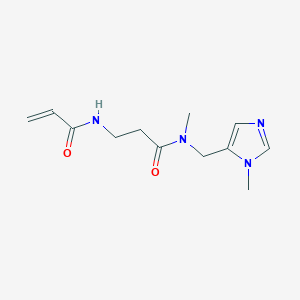 N-Methyl-N-[(3-methylimidazol-4-yl)methyl]-3-(prop-2-enoylamino)propanamide