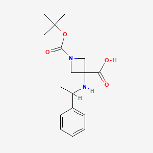1-[(Tert-butoxy)carbonyl]-3-[(1-phenylethyl)amino]azetidine-3-carboxylic acid