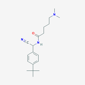 molecular formula C19H29N3O B2937523 N-[(4-tert-butylphenyl)(cyano)methyl]-5-(dimethylamino)pentanamide CAS No. 1355549-80-2