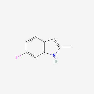 molecular formula C9H8IN B2937536 6-iodo-2-methyl-1H-indole CAS No. 1260383-44-5