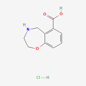 molecular formula C10H12ClNO3 B2937537 2,3,4,5-四氢-1,4-苯并恶嗪-6-羧酸盐酸盐 CAS No. 2172256-33-4