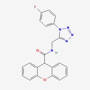 N-((1-(4-fluorophenyl)-1H-tetrazol-5-yl)methyl)-9H-xanthene-9-carboxamide