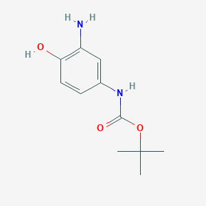 molecular formula C11H16N2O3 B2937561 (3-Amino-4-hydroxy-phenyl)-carbamic acid tert-butyl ester CAS No. 1822833-99-7