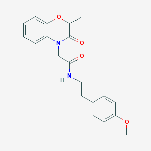 N-(4-methoxyphenethyl)-2-(2-methyl-3-oxo-2,3-dihydro-4H-1,4-benzoxazin-4-yl)acetamide