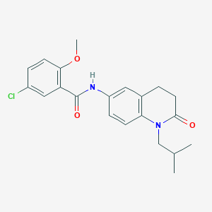5-chloro-N-(1-isobutyl-2-oxo-1,2,3,4-tetrahydroquinolin-6-yl)-2-methoxybenzamide