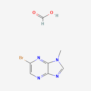 molecular formula C7H7BrN4O2 B2937593 6-Bromo-1-methyl-1H-imidazo[4,5-b]pyrazine formate CAS No. 1956321-69-9