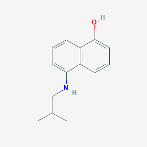 molecular formula C14H17NO B2937616 5-(2-Methylpropylamino)naphthalen-1-ol CAS No. 1157564-45-8