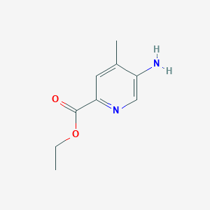 molecular formula C9H12N2O2 B2937632 Ethyl 5-amino-4-methylpicolinate CAS No. 1073435-81-0