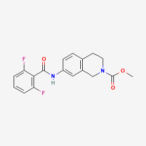 methyl 7-(2,6-difluorobenzamido)-3,4-dihydroisoquinoline-2(1H)-carboxylate