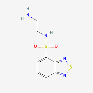 molecular formula C8H10N4O2S2 B2937667 N-(2-氨基乙基)-2,1,3-苯并噻二唑-4-磺酰胺 CAS No. 1010922-27-6