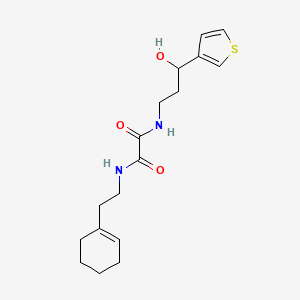 N1-(2-(cyclohex-1-en-1-yl)ethyl)-N2-(3-hydroxy-3-(thiophen-3-yl)propyl)oxalamide