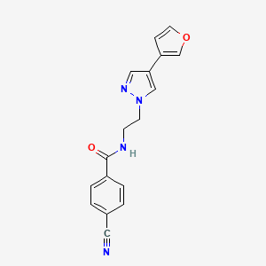 4-cyano-N-(2-(4-(furan-3-yl)-1H-pyrazol-1-yl)ethyl)benzamide