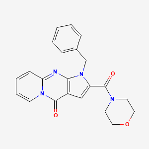 molecular formula C22H20N4O3 B2937676 1-benzyl-2-(morpholine-4-carbonyl)pyrido[1,2-a]pyrrolo[2,3-d]pyrimidin-4(1H)-one CAS No. 896074-48-9