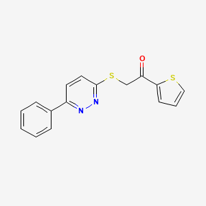 2-(6-Phenylpyridazin-3-yl)sulfanyl-1-thiophen-2-ylethanone