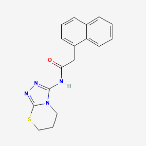 N-(6,7-dihydro-5H-[1,2,4]triazolo[3,4-b][1,3]thiazin-3-yl)-2-(naphthalen-1-yl)acetamide