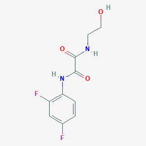 molecular formula C10H10F2N2O3 B2937698 N'-(2,4-difluorophenyl)-N-(2-hydroxyethyl)oxamide CAS No. 886900-23-8