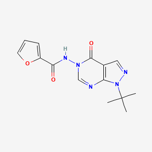 N-(1-(tert-butyl)-4-oxo-1H-pyrazolo[3,4-d]pyrimidin-5(4H)-yl)furan-2-carboxamide