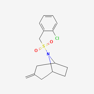 8-[(2-chlorophenyl)methanesulfonyl]-3-methylidene-8-azabicyclo[3.2.1]octane