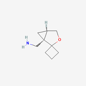 molecular formula C9H15NO B2937722 [(1S,5R)-Spiro[3-oxabicyclo[3.1.0]hexane-2,1'-cyclobutane]-1-yl]methanamine CAS No. 2137629-40-2