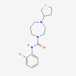 N-(2-Chlorophenyl)-4-(thiolan-3-yl)-1,4-diazepane-1-carboxamide