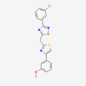 molecular formula C19H14ClN3O2S B2937736 N-[1-(1H-indol-3-ylacetyl)piperidin-4-yl]-4-methylbenzenesulfonamide CAS No. 1112327-32-8