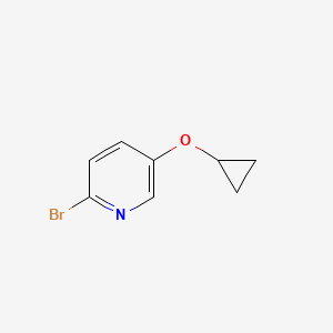 molecular formula C8H8BrNO B2937749 2-Bromo-5-cyclopropoxypyridine CAS No. 1209459-24-4