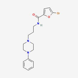 5-bromo-N-[3-(4-phenylpiperazin-1-yl)propyl]furan-2-carboxamide