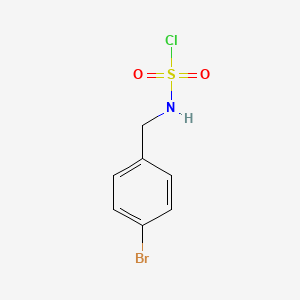 N-[(4-bromophenyl)methyl]sulfamoyl chloride