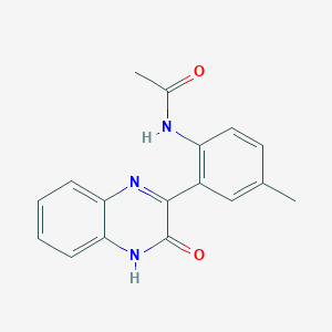 N-[4-methyl-2-(3-oxo-4H-quinoxalin-2-yl)phenyl]acetamide