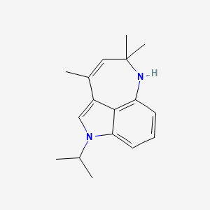 molecular formula C17H22N2 B2937813 1-isopropyl-3,5,5-trimethyl-5,6-dihydro-1H-azepino[4,3,2-cd]indole CAS No. 1322605-07-1
