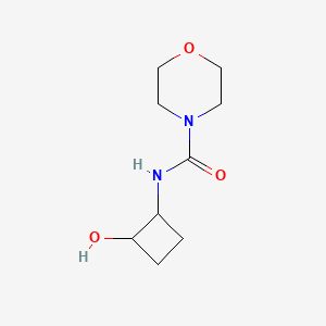 molecular formula C9H16N2O3 B2937840 N-(2-羟基环丁基)吗啉-4-甲酰胺 CAS No. 2201702-05-6
