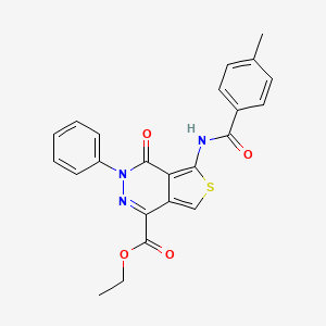 Ethyl 5-(4-methylbenzamido)-4-oxo-3-phenyl-3,4-dihydrothieno[3,4-d]pyridazine-1-carboxylate
