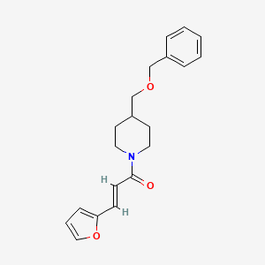 (E)-1-(4-((benzyloxy)methyl)piperidin-1-yl)-3-(furan-2-yl)prop-2-en-1-one