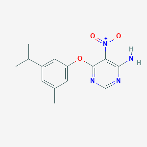 6-(3-Isopropyl-5-methylphenoxy)-5-nitropyrimidin-4-amine