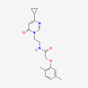 N-(2-(4-cyclopropyl-6-oxopyrimidin-1(6H)-yl)ethyl)-2-(2,5-dimethylphenoxy)acetamide