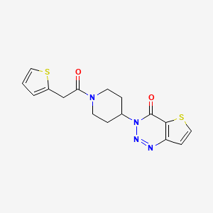 3-(1-(2-(thiophen-2-yl)acetyl)piperidin-4-yl)thieno[3,2-d][1,2,3]triazin-4(3H)-one