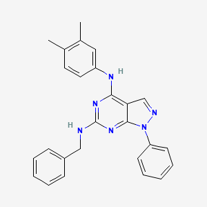 N6-benzyl-N4-(3,4-dimethylphenyl)-1-phenyl-1H-pyrazolo[3,4-d]pyrimidine-4,6-diamine