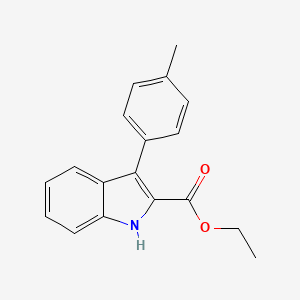 molecular formula C18H17NO2 B2937896 ethyl 3-(4-methylphenyl)-1H-indole-2-carboxylate CAS No. 866155-18-2