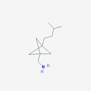 [3-(3-Methylbutyl)-1-bicyclo[1.1.1]pentanyl]methanamine