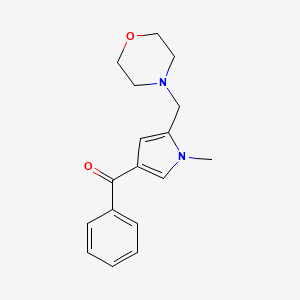 molecular formula C17H20N2O2 B2937899 [1-甲基-5-(吗啉甲基)-1H-吡咯-3-基](苯基)甲苯酮 CAS No. 866149-58-8