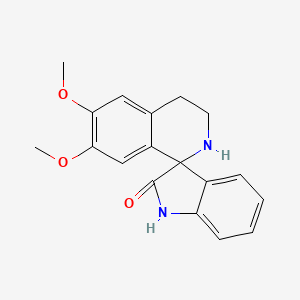 molecular formula C18H18N2O3 B2937910 6',7'-dimethoxy-3',4'-dihydro-2'H-spiro[indole-3,1'-isoquinolin]-2(1H)-one CAS No. 35118-14-0
