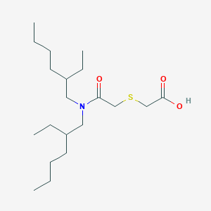molecular formula C20H39NO3S B2937918 2-[2-[Bis(2-ethylhexyl)amino]-2-oxoethyl]sulfanylacetic acid CAS No. 1431520-51-2