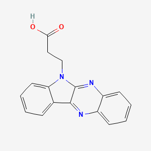 molecular formula C17H13N3O2 B2937920 3-吲哚[2,3-b]喹喔啉-6-基-丙酸 CAS No. 332025-85-1